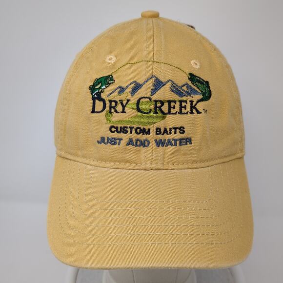 Dry Creek Outdoors Slideback Baseball Cap Yellow One Size Adjustable Embroidered - Picture 2 of 10